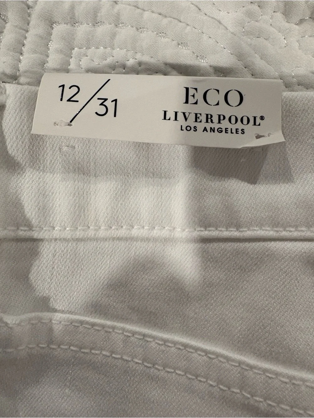 Liverpool White Wide-Leg Women's Jeans